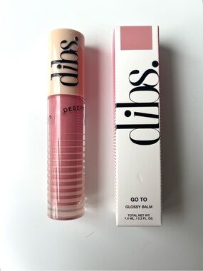 DIBS Go To Glossy Lip Balm, Effortless Pink NWT